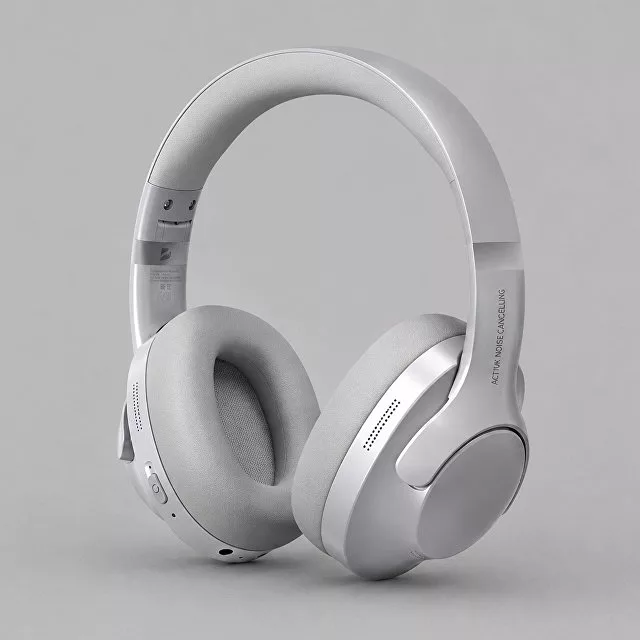 Беспроводные накладные наушники Stereo Ultra ANC, BT 5.4, ANC/ENC, 500мАч, серебристый, Deppa