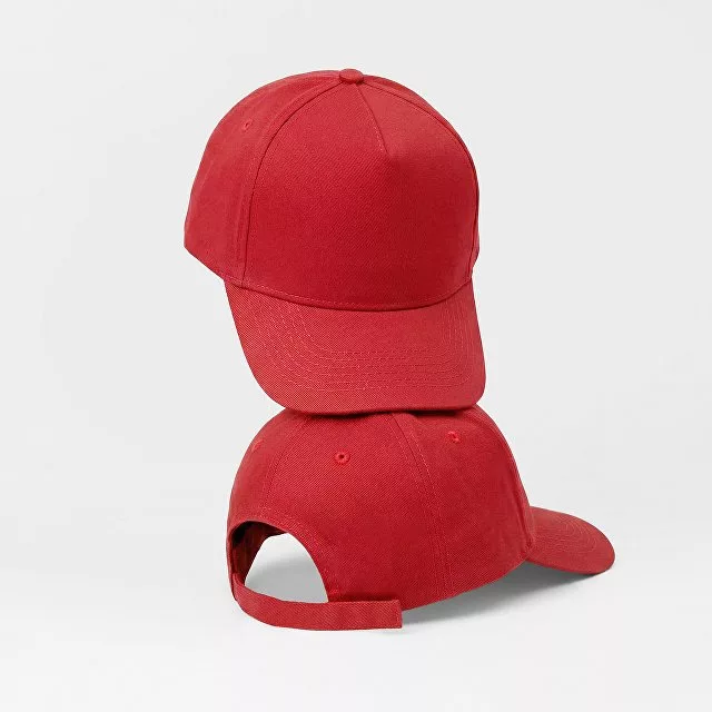 Бейсболка "Poly" 5-ти панельная 120 гр, красный
