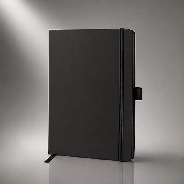 Блокнот "ColorNote Black", твердая обложка A5, 80 листов, черный