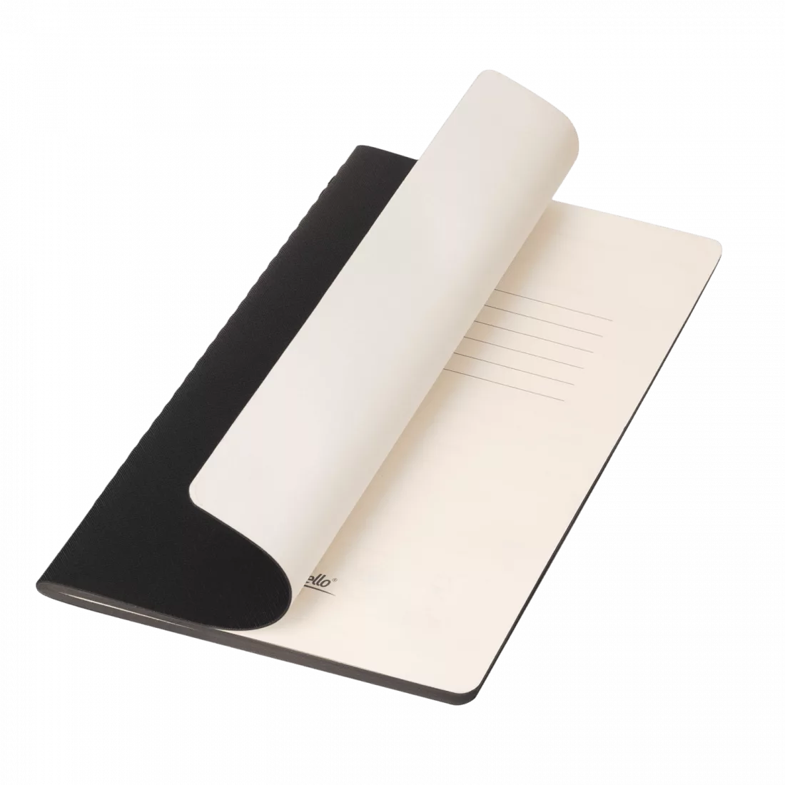 Блокнот Корса слим (Corsa slim), черный