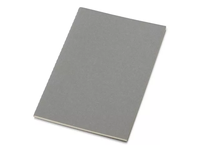 Блокнот "Monet", гибкая обложка A5 из моющегося крафта, 32 листа, серый