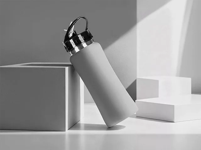 Бутылка для воды "Bottle C1", сталь, soft touch, 600 мл, серый