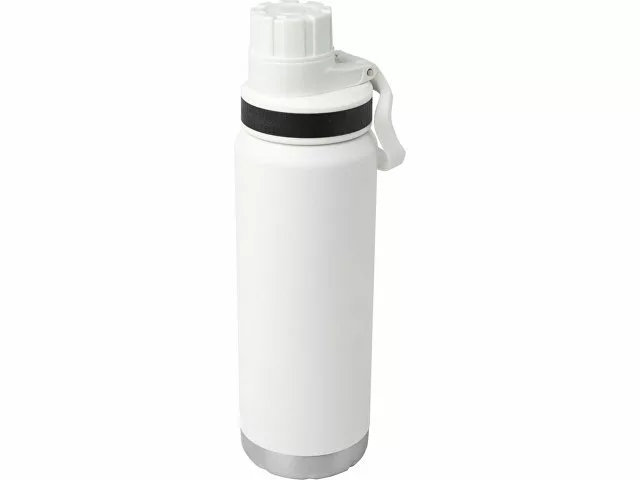 Бутылка для воды с вакуумной изоляцией Fortis/Фортис объемом 700 мл из меди и переработанной нержавеющей стали, сертифицированной по стандарту RCS, белый