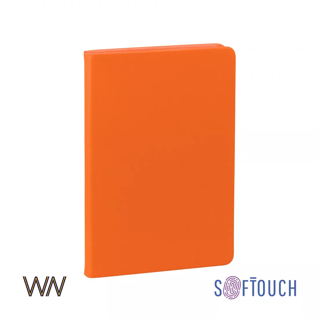 Ежедневник недатированный "Милан", А5, покрытие soft touch, оранжевый