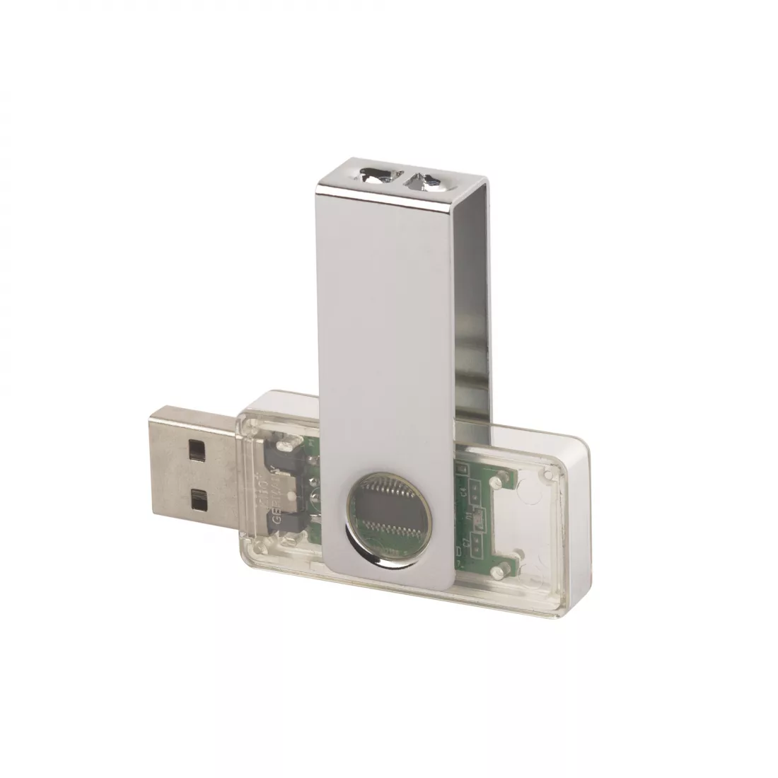 Флеш-карта TWISTA Transparent MS, 16Гб, прозрачный