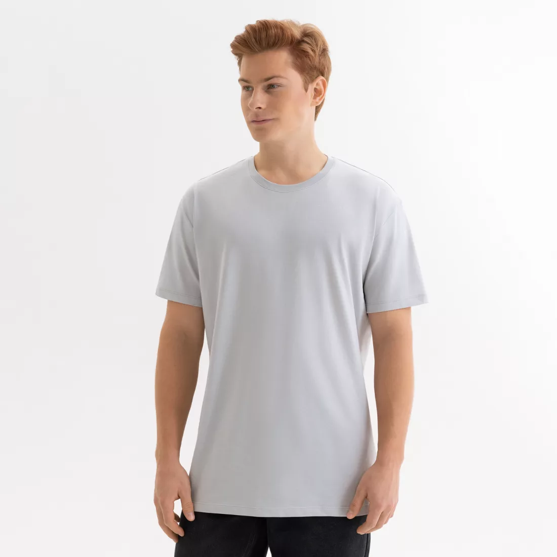 Футболка унисекс Крис (Kris), 150 гр., светло-серая, размер L