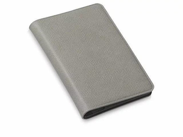 Футляр-книжка на 4-е карты с RFID "Favor", серый