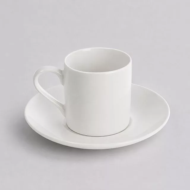 Кофейная пара прямой формы Espresso, 100мл, белый