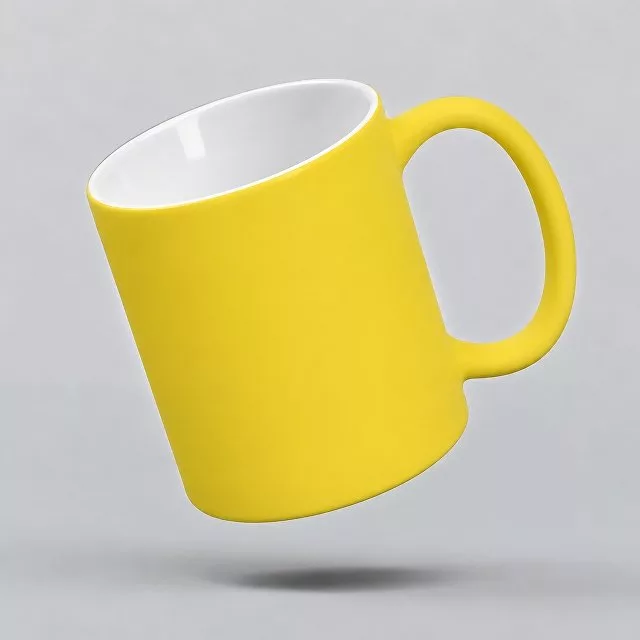 Кружка с покрытием soft-touch «Barrel of a Gum», желтый (Р)