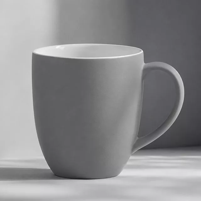 Кружка с покрытием soft-touch C1, серый
