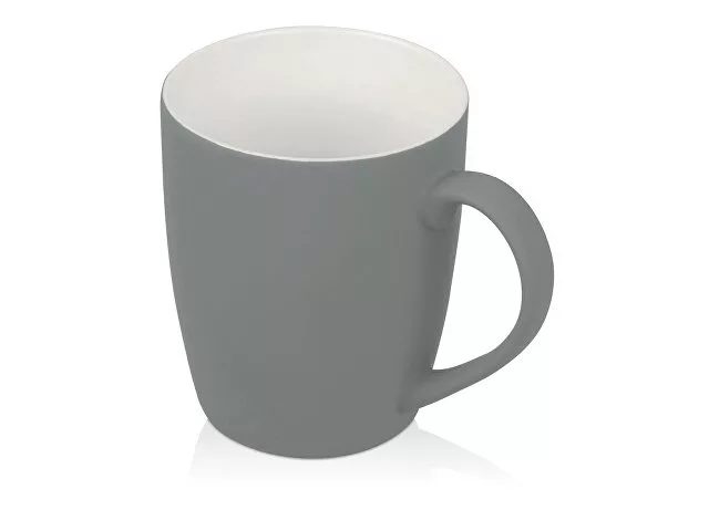 Кружка с покрытием soft-touch C1, серый (Р)