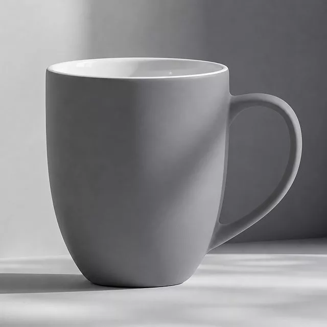Кружка с покрытием soft-touch “Tulip Gum”, средне-серый NEW Cool gray 7C