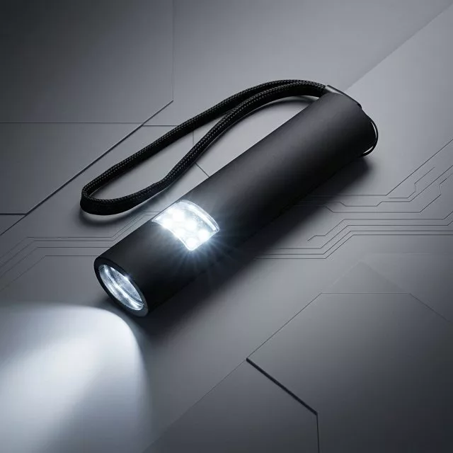 Магнитный фонарик «Tau mini», 10 диодов, черный (Р)
