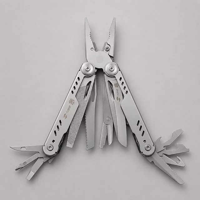 Мультитул Stinger, 110 х 27 мм, 21 функция, сталь, серебристый, в картонной коробке, в комплекте нейлоновый чехол