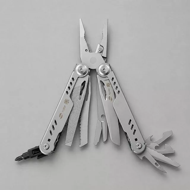 Мультитул Stinger, 110 х 27 мм, 23 функции, сталь, серебристый, в картонной коробке, в комплекте нейлоновый чехол