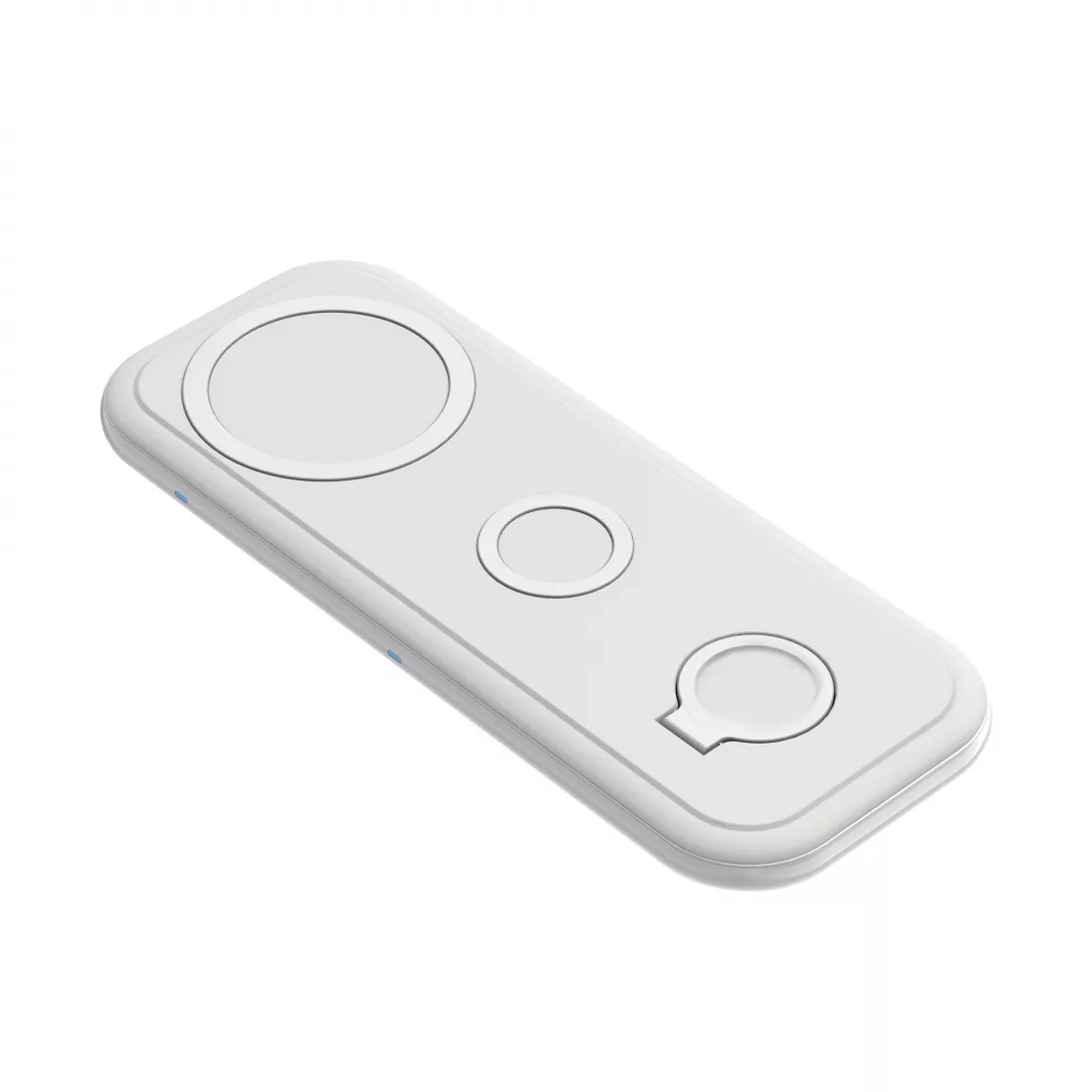 Настольная беспроводная (15W) зарядная станция "Snow Board" для смартфона, часов и наушников, белый