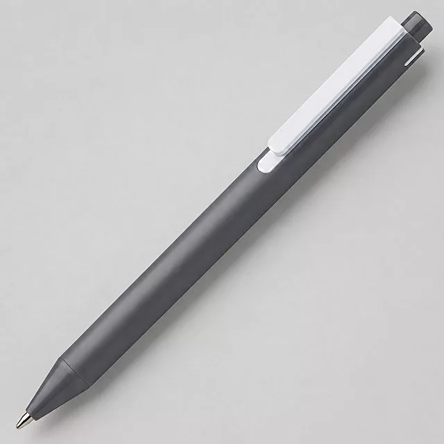 Пластиковая шариковая ручка "Эрика" из RABS, серый/белый