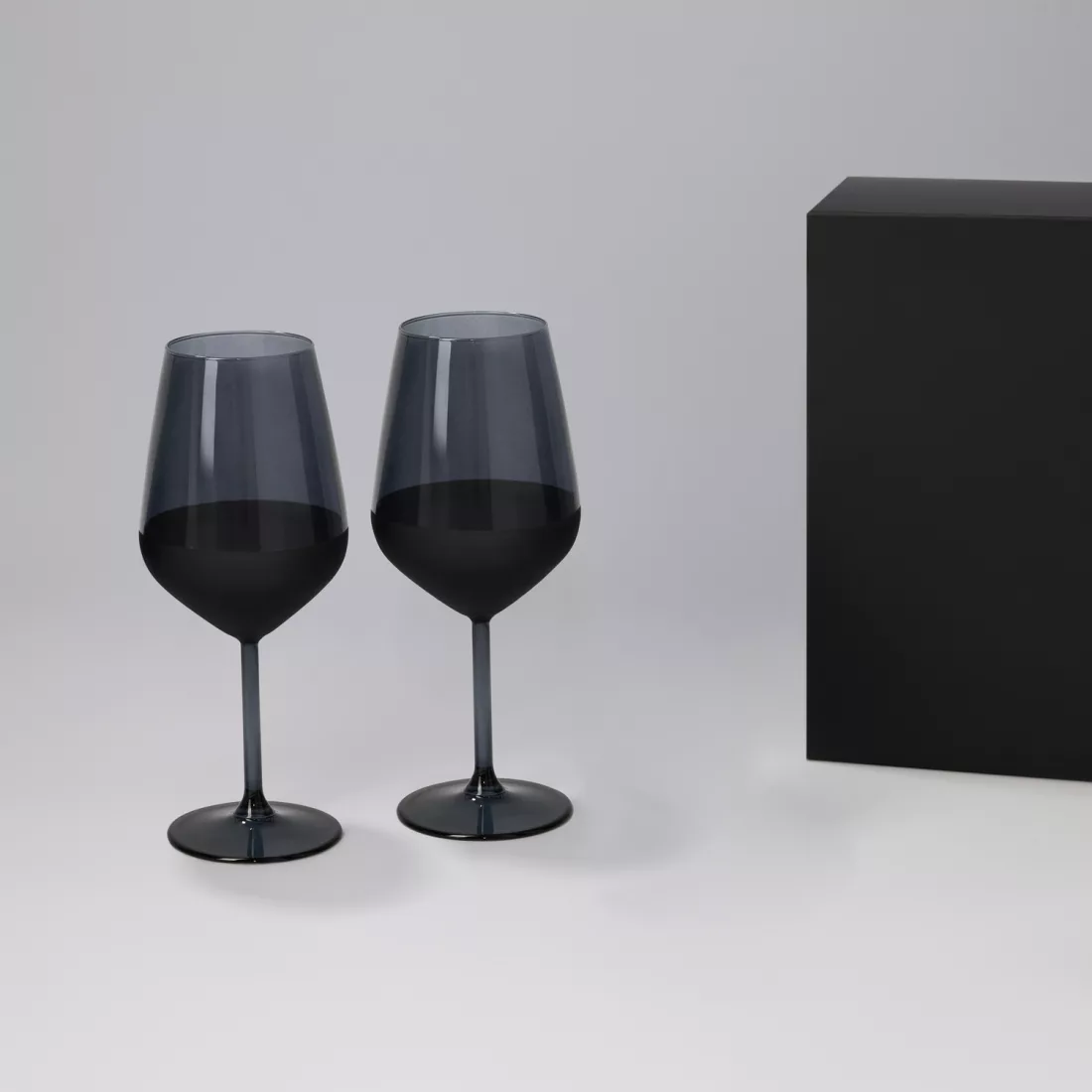 Подарочный набор 2 бокала для вина Блэк Эдишн (Black edition) в черной коробке