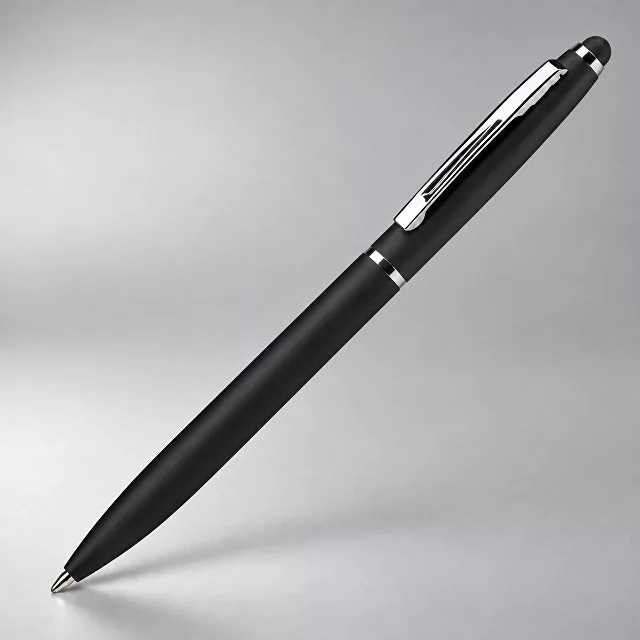 Ручка металлическая шариковая "Глори Софт" soft-touch, черный