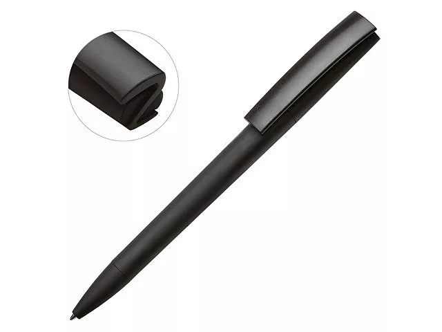 Ручка пластиковая soft-touch шариковая «Zorro», черный