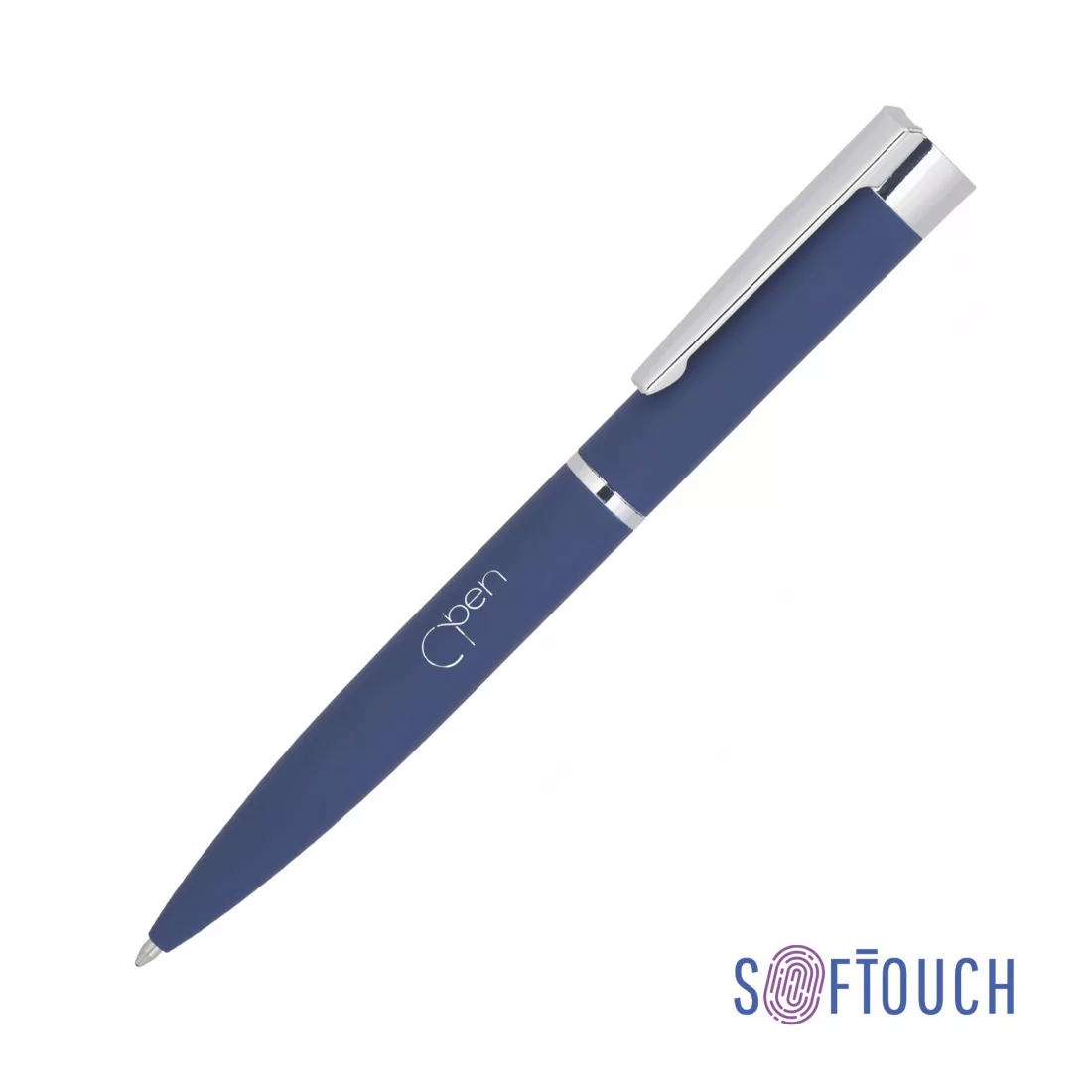 Ручка шариковая "Alice", покрытие soft touch, темно-синий