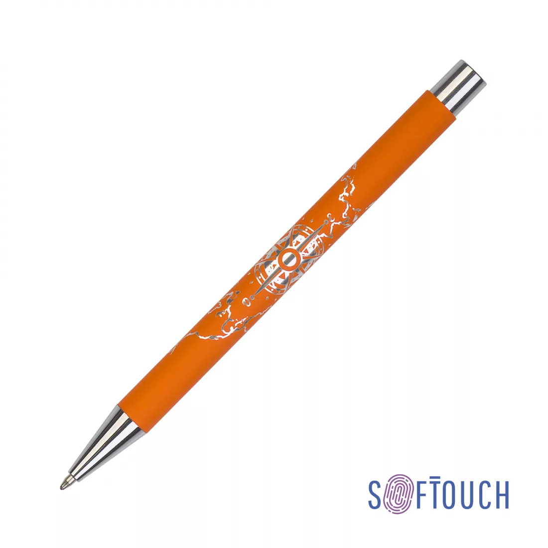 Ручка шариковая "Aurora", покрытие soft touch, оранжевый