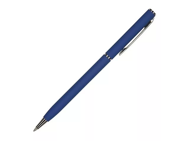 Ручка шариковая автоматическая BrunoVisconti® "PALERMO" цвет корпуса синий, soft-touch, 0.7 мм