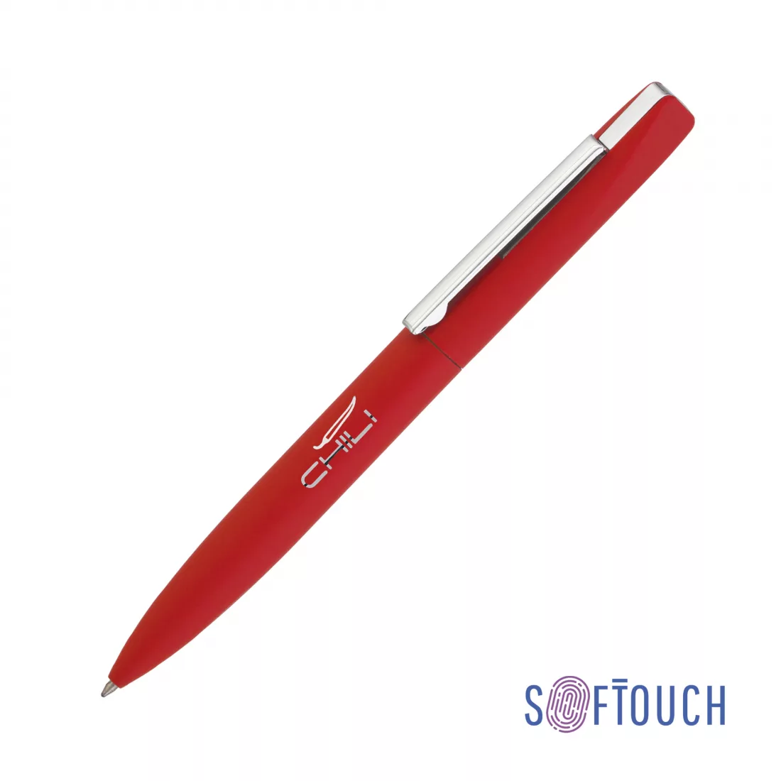 Ручка шариковая "Mercury", покрытие soft touch, красный