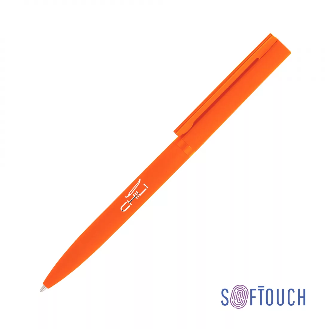 Ручка шариковая "Sirius", покрытие soft touch, оранжевый