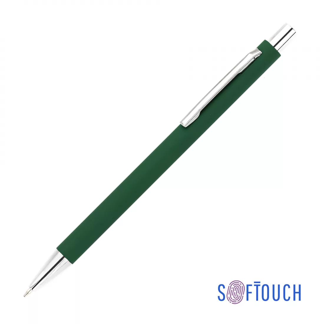 Ручка шариковая "Trade", покрытие soft touch, темно-зеленый