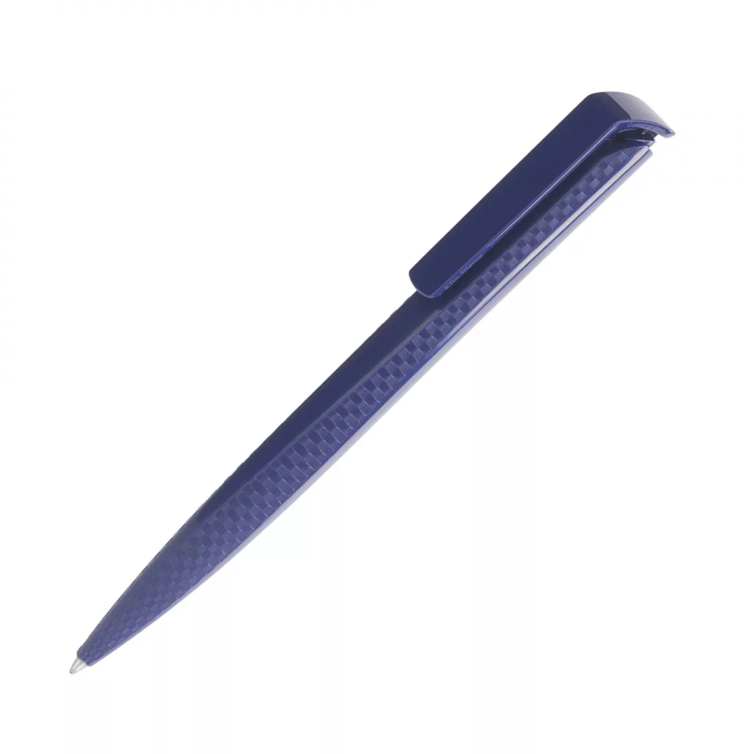 Ручка шариковая TRIAS CARBON, белый, темно-синий