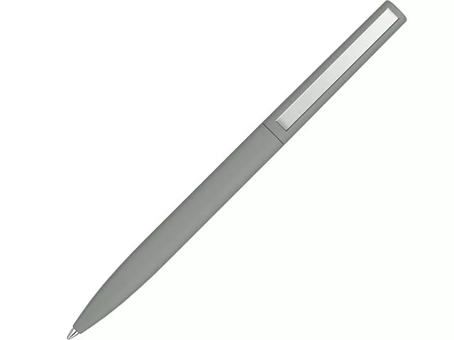 Шариковая ручка  "Bright F Gum" soft-touch, серый