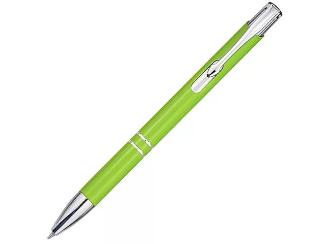 Шариковая ручка Moneta из переработанного алюминия (черные чернила) - Лайм
