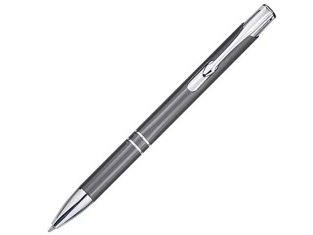Шариковая ручка Moneta из переработанного алюминия (черные чернила) - Серый