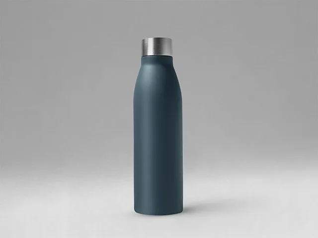 Стальная бутылка "Rely", 650 мл, антрацит