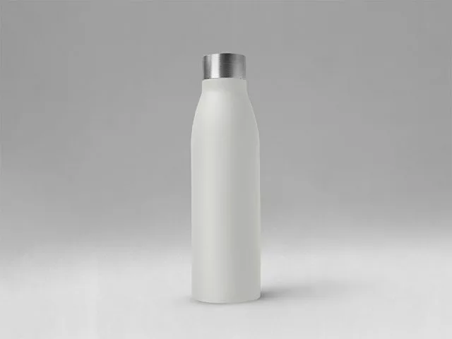 Стальная бутылка "Rely", 650 мл, дымчато-белый  (off white)