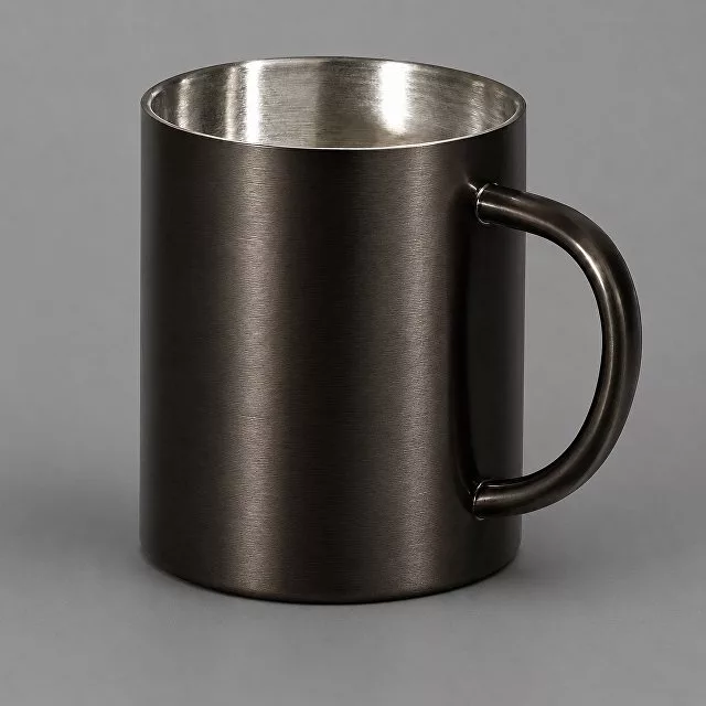 Стальная кружка с двойными стенками "Altai", gun metal