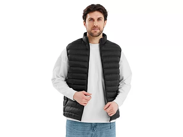 Стеганый жилет "Uniqloud", черный