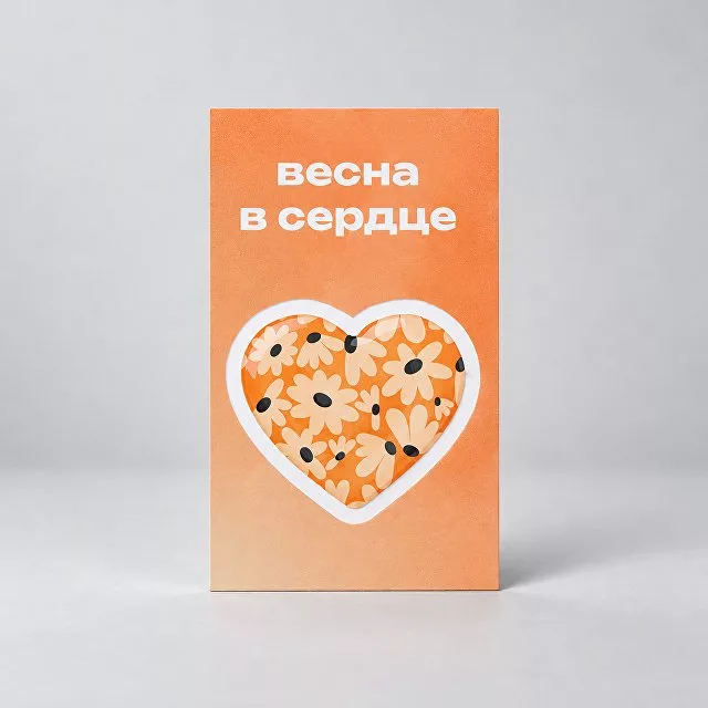 Стикер-открытка из смолы с фоновой запечаткой, 3 см