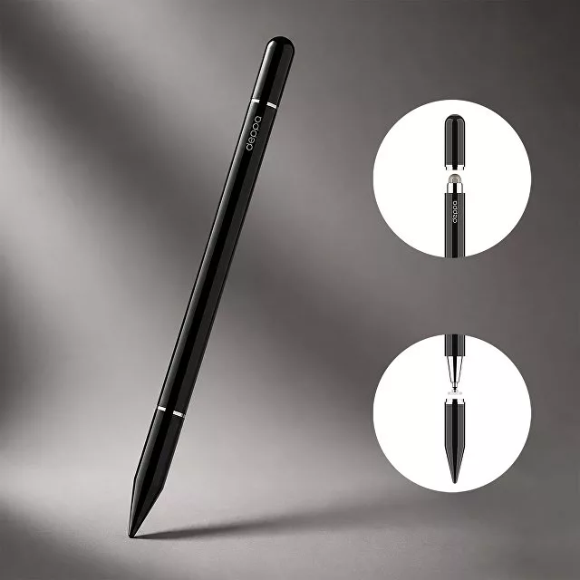 Стилус универсальный Pro Stick для планшетов и смартфонов, черный, Deppa