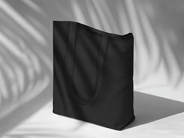 Сумка для шопинга Carryme 140 хлопковая, 140 г/м2, черный