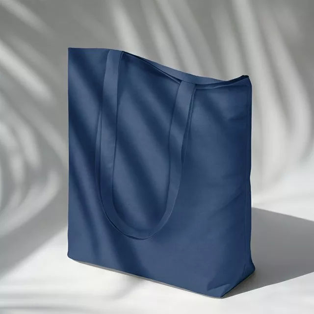 Сумка для шопинга Carryme 140 хлопковая, 140 г/м2, нейви