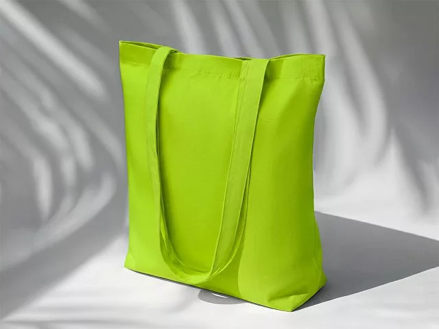 Сумка из плотного хлопка «Carryme 200», зеленое яблоко