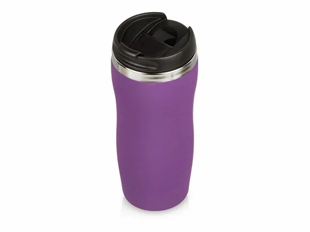 Термокружка "Double wall mug C1", soft touch, 350 мл, фиолетовый (Р)