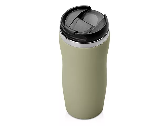 Термокружка "Mony Steel" 350 мл, soft touch, оливковый