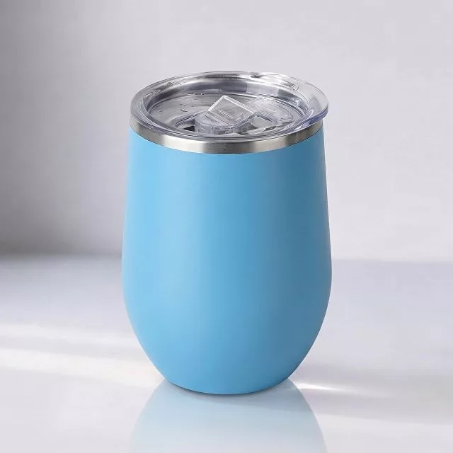 Термокружка Sense Gum, soft-touch, непротекаемая крышка, 370мл, крафтовая упаковка, голубой
