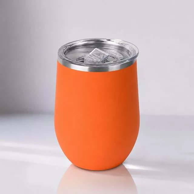 Термокружка "Vacuum mug C1", soft touch, 370мл, оранжевый