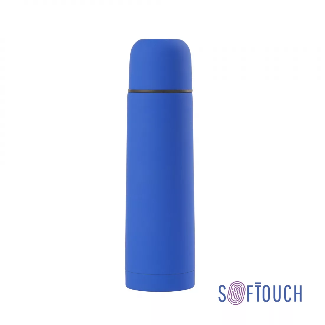 Термос "Крит" 500 мл, покрытие soft touch, синий