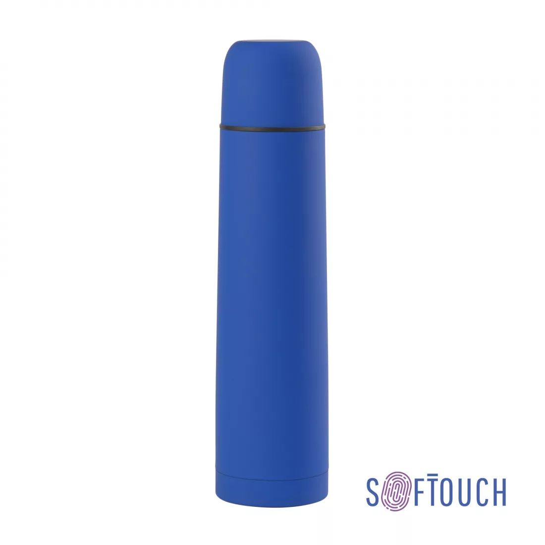 Термос "Родос", покрытие soft touch, 1 л., синий