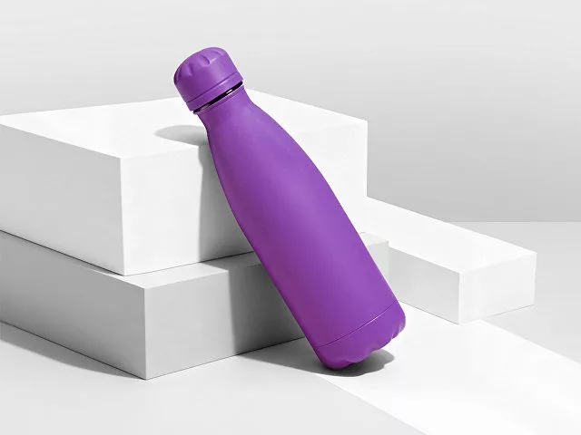 Вакуумная термобутылка "Vacuum bottle C1", soft touch, 500 мл, фиолетовый